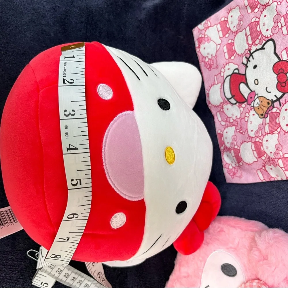 Hello Kitty Squish-mellow / My Melody Plush Bag / Hello Kitty Storage Bag NWT